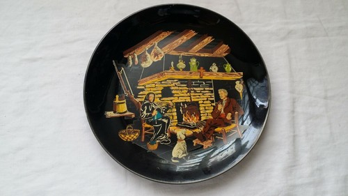 Ancienne assiette décorative - ancienne,