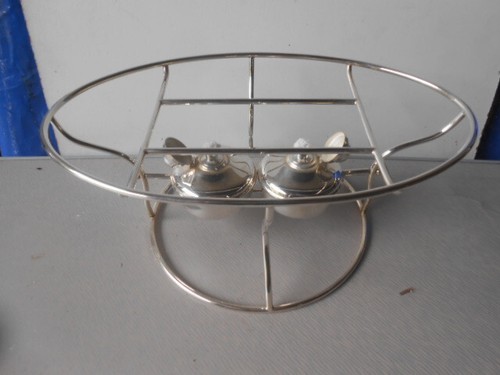 Ancien chauffe plat métal - plat,