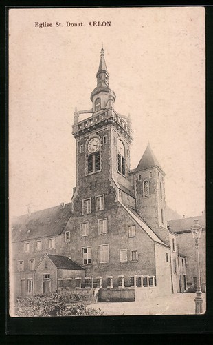 Cpa arlon eglise donat - arlon,, st.
