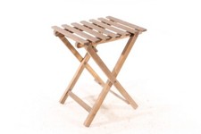 Vieux Bois Tabouret Pliable Vintage Rétro Design Culte Chaise Tabouret en Bois