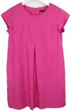 Robe GANT Femme UK 10 En Soie Mélangée Doublée Plissée À L'Avant S/S Tunique