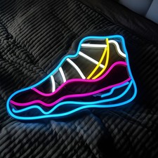 Baskets LED néon panneau