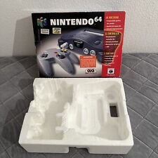 BOÎTE NINTENDO 64 + CALE POLYSTYRÈNE N64 - VERSION PAL - TBE - SANS CONSOLE N64