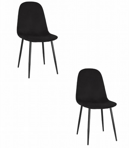 Fauteuil como velours noir - -,