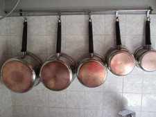 Série de 5 casseroles en inox