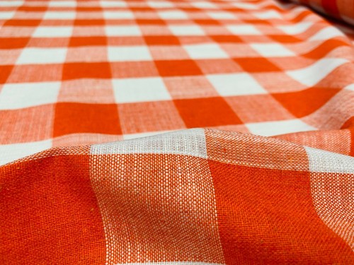 Tissu lin carreaux - tissu, vichy