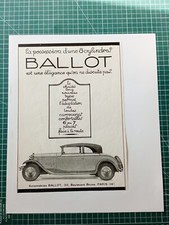 ZM057 beautiful car advertising circa 1930 car Ballot