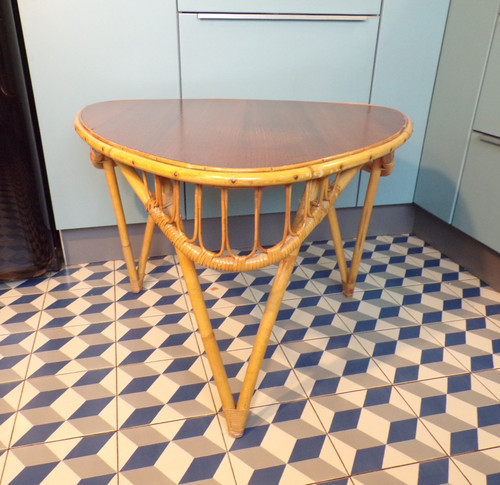 Table basse rotin - table,