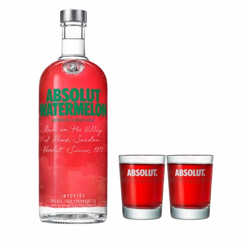 Absolut vodka watermelon set - watermelon,