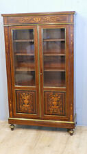 Library Napoleon III Rosewood Showcase and Light Wood Marquetry