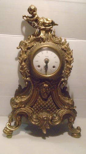 Pendule cheminée bronze - pendule, de