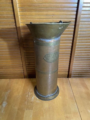 Antique charcoal bucket kan - antique,