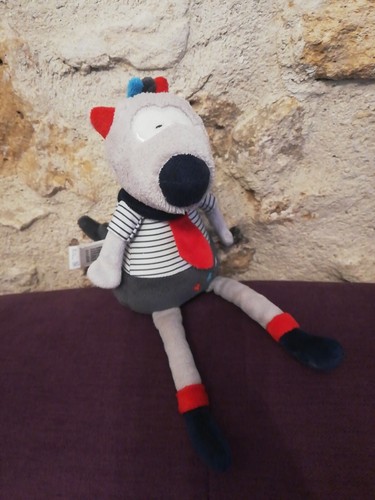 Doudou peluche sauthon loup - peluche,