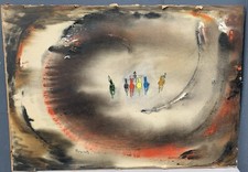 Tableau Ancien Aquarelle