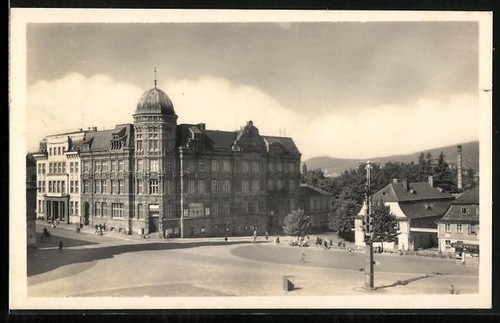 Carte postale novy bor - bor,, posta