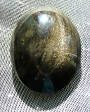 SUPER OBSIDIENNE GRAND PENDENTIF PIERRE SEMI PRECIEUSE   - NEUF