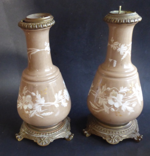 Paire lampe petrole - de,