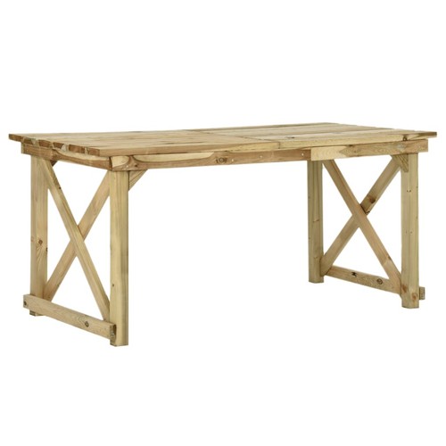 Bois table salle manger - table,