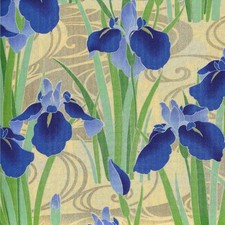 Tissu Japonais Grand Iris