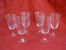 SERIE DE6 VERRES A VIN EN