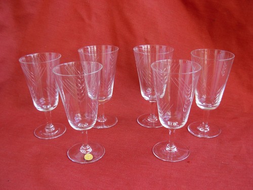 Serie de6 verres vin en - serie,