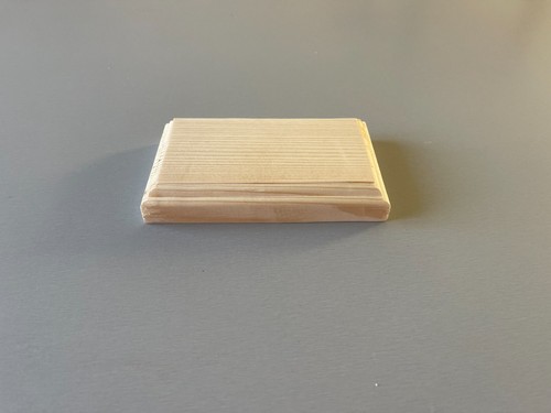 Socle bois brut pour - en,