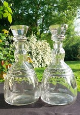 Paire Carafes Vin Cristal