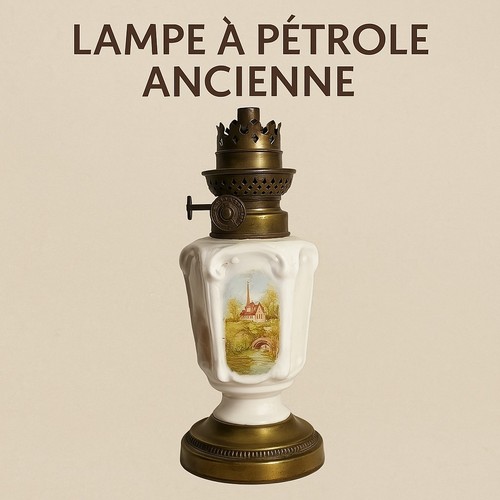 Lampe pétrole ancienne - à, –