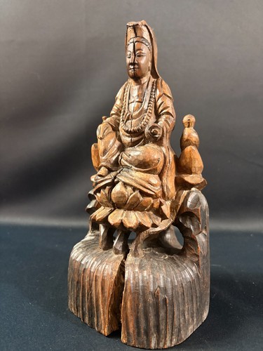 Sculpture bois massif chine - sculpture,