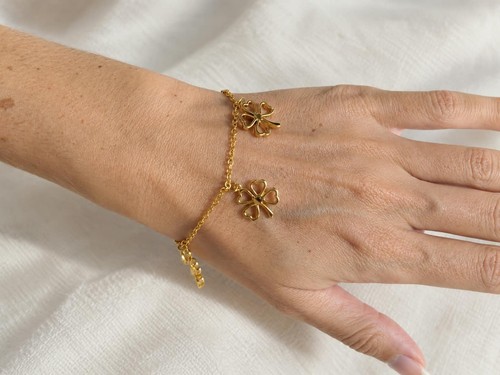 Bracelet chaîne jaune 18 - bracelet,
