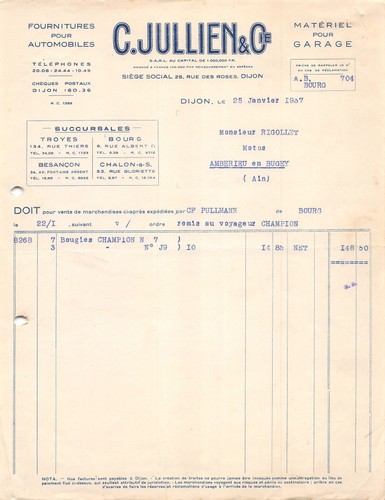 1937 fournitures pour - fournitures,