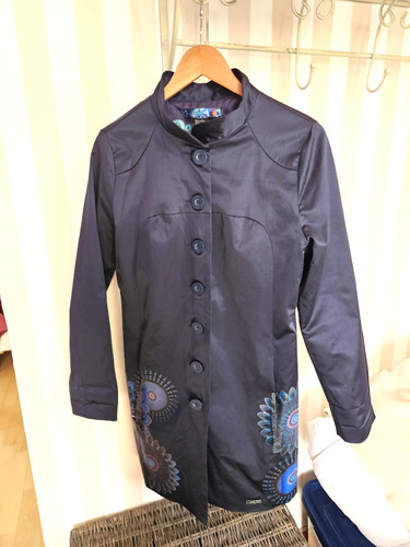 Desigual manteau long bleu - desigual,