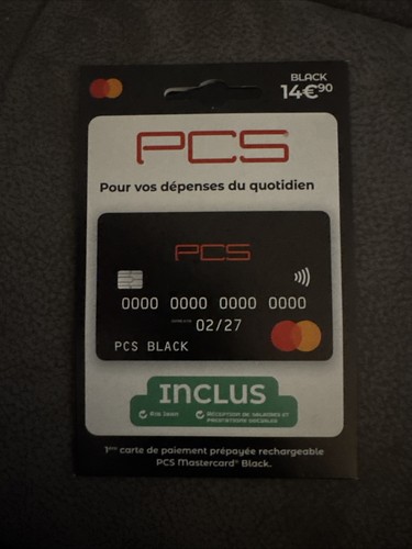 Carte pcs black - black, –