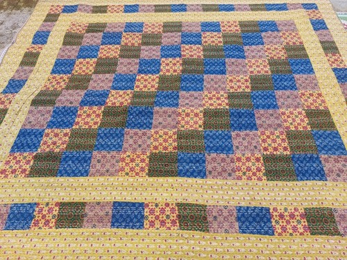 Dessus lit patchwork kantha - de,