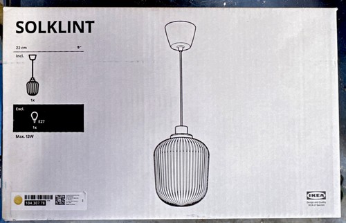 Ikea solklint lampe - lampe, suspendue
