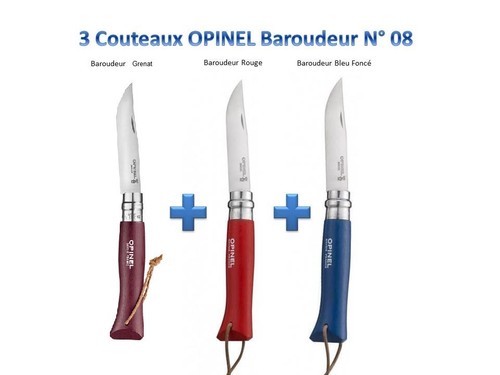 Opinel lot 3 couteaux - de,