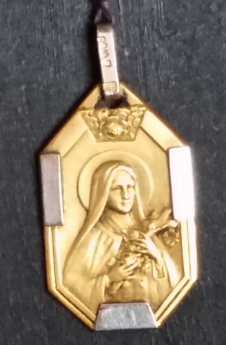 Médaille plaqué argent - plaqué, or