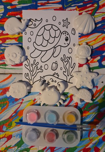 Kids plaster paint kit - plaster,