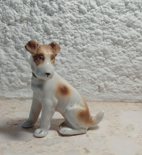 Figurine statuette fox terrier - figurine,