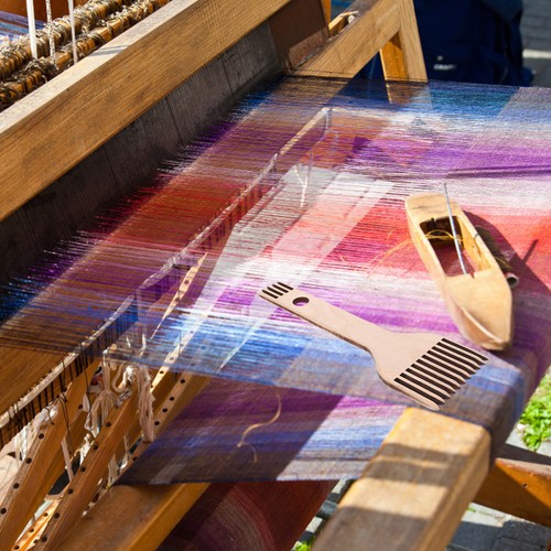 Portable wooden weaving - wooden, tool