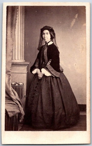 Cdv 1865 élégante voile - 1865, au