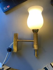 applique murale métal doré