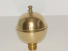 CIBOIRE SACREE RELIGIEUX ANCIEN LAITON SUR PIEDESTAL BRONZE DOREE  FIN 19e  TBE