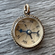 Pendentif ancien " Boussole " - Cuivre