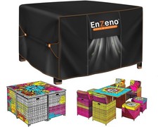 Enzeno Cube Garden Furniture Covers,125x125x74cm Square Table Cover RRP £19