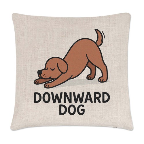 Housse coussin yoga chien - housse, de