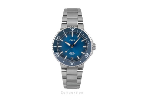 Oris aquis date acier - aquis,