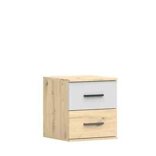 Table de chevet commode de chevet Marsylia artisan blanche