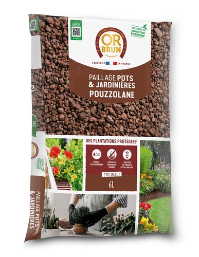 Paillage pouzzolane 6l - pouzzolane,
