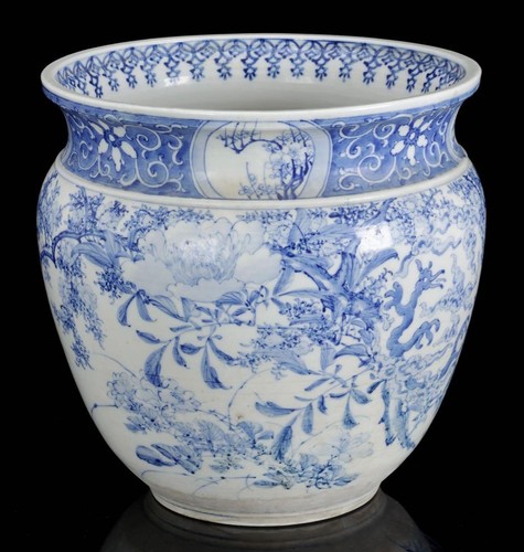 Grand pot fleurs brasero - pot, de